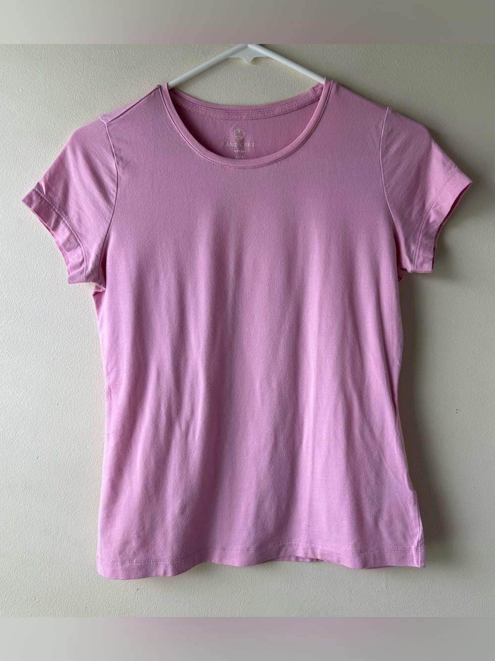 5‎ FOR $25 | Lands End Fitted Tee Shirt Orchid Pink XS